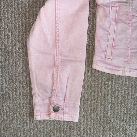 Pink cropped Jean jacket - Picture 3 of 11